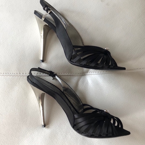 Black High Heel w/ Crystal - Geraldine Di Maggio - Picture 3 of 3